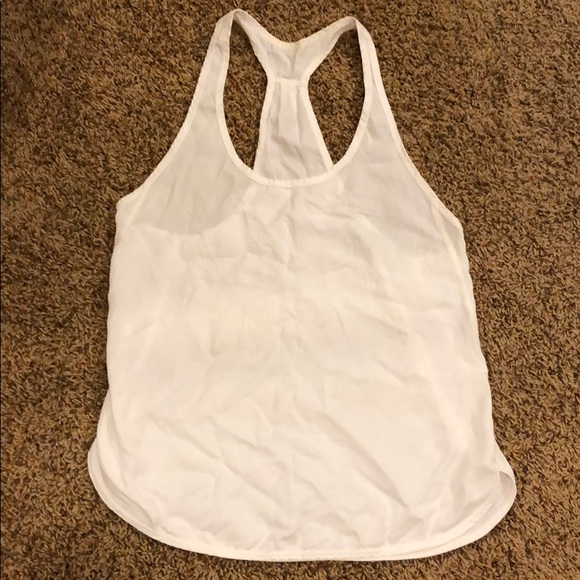 Lululemon white singlet tank top - Picture 1 of 4